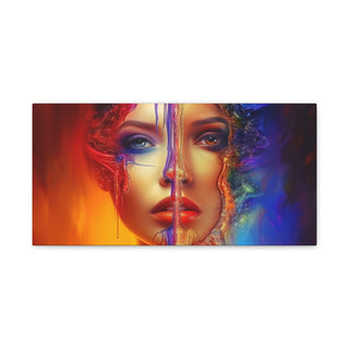 Beautiful Half - Digital Painting On Matte Canvas