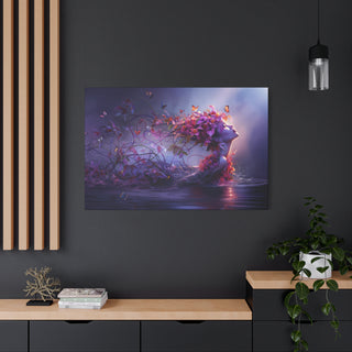 Earth's Rising Beauty - Digital Painting On Matte Canvas