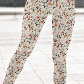 Entwined Beautiful Flowers Leggings