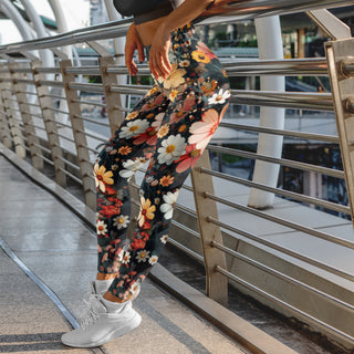 Beautiful Autumn Floral Leggings