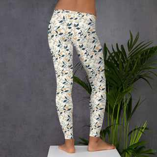 Leafy Design Leggings
