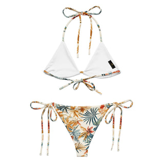 Tropical Leaves String Bikini