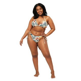 Tropical Leaves String Bikini
