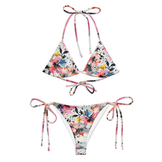 Blooming Flowers String Bikini