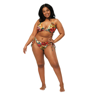 Vibrant floral string bikini