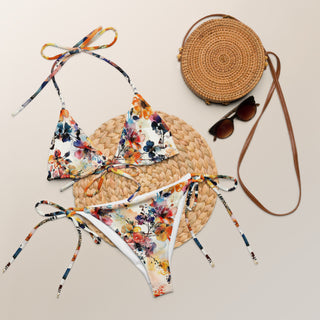 Tiny Flowers string bikini