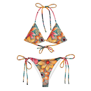 Flowers All Around string bikini